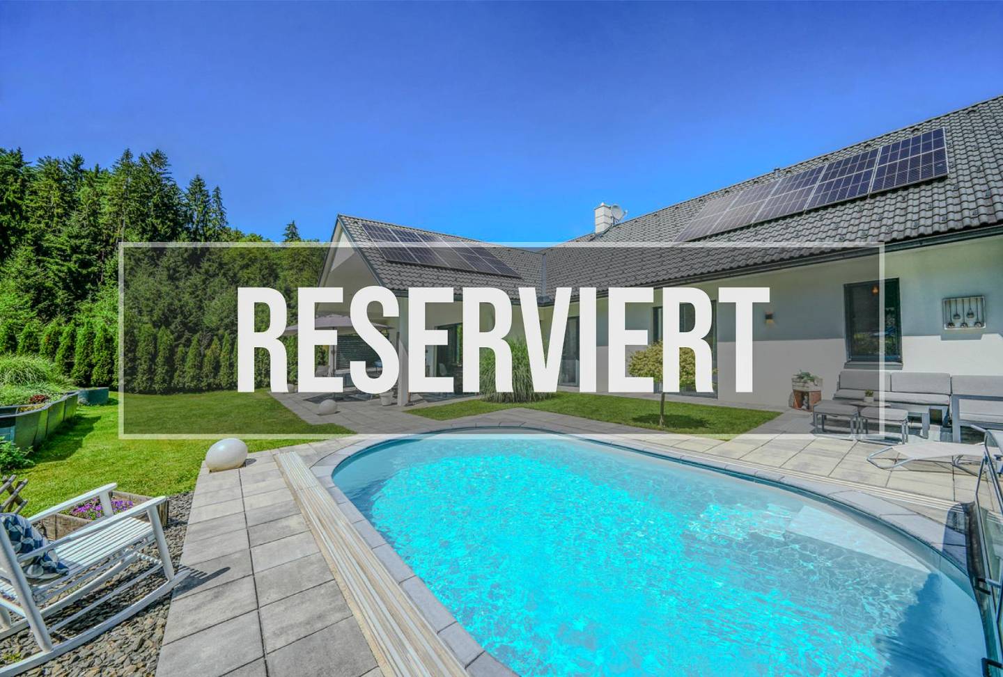 Sunny apartment at the forest edge with pool and smart home