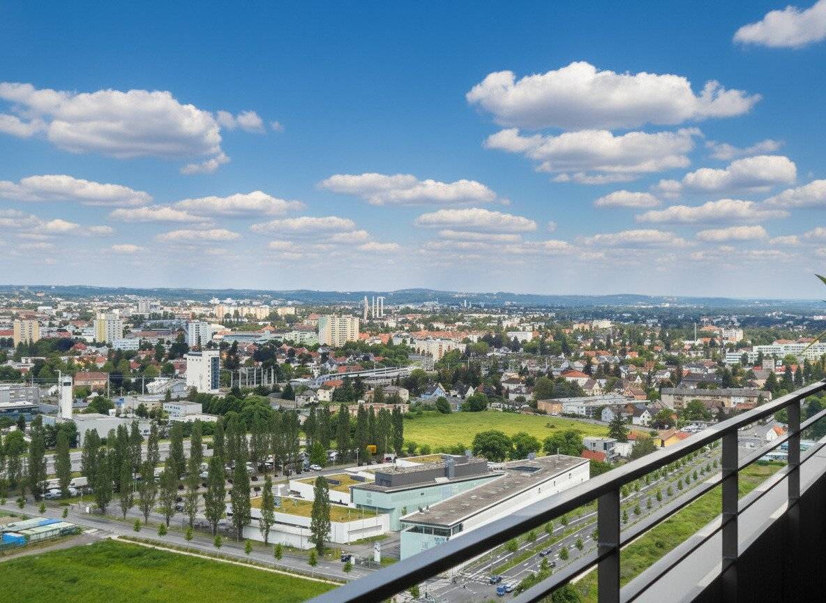 Q5 am PARK großartiger Ausblick 16./letztes OG 2ZI mit 12m² Ost/ Balkon