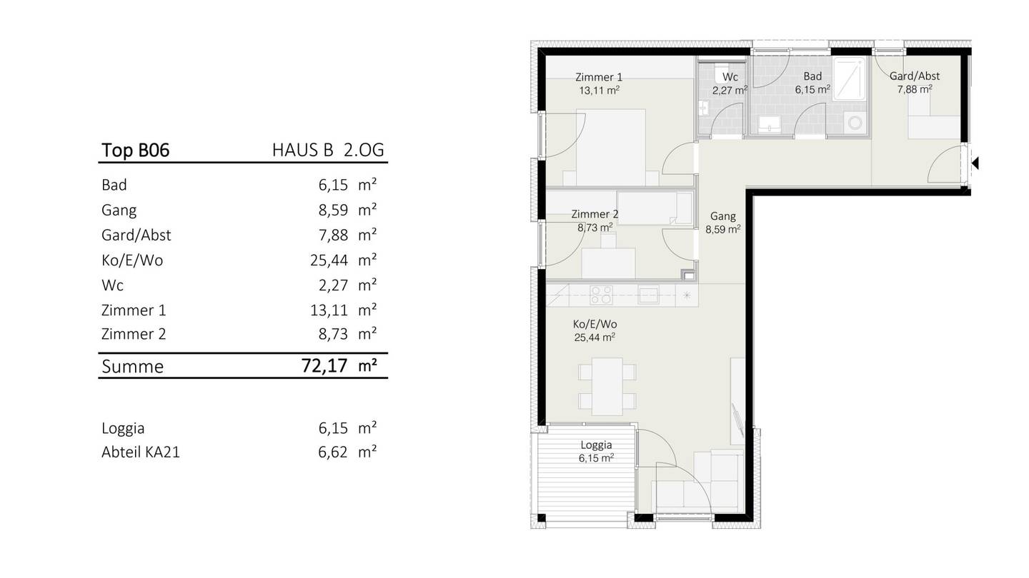 3-room apartment Top B6 Die Neue Ladenstraße