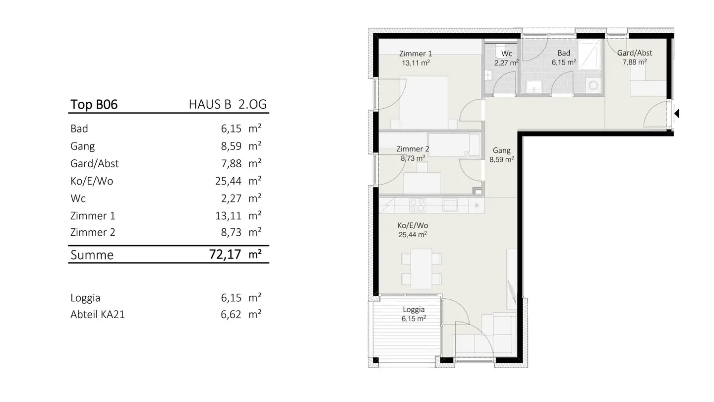 3-Zimmer-Wohnung Top B6 "Die Neue Ladenstraße"
