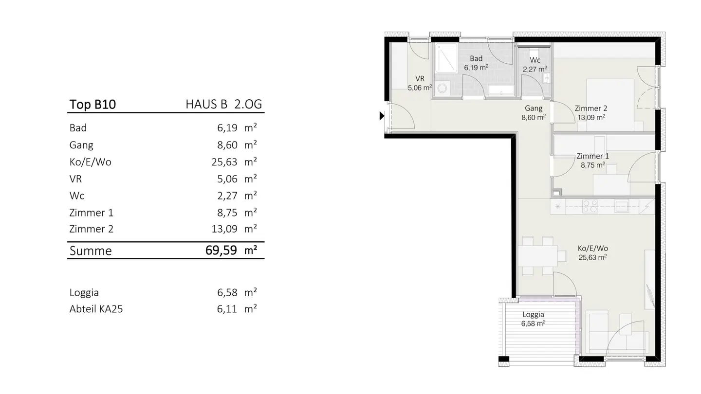 3-room apartment Top B10 Die Neue Ladenstraße