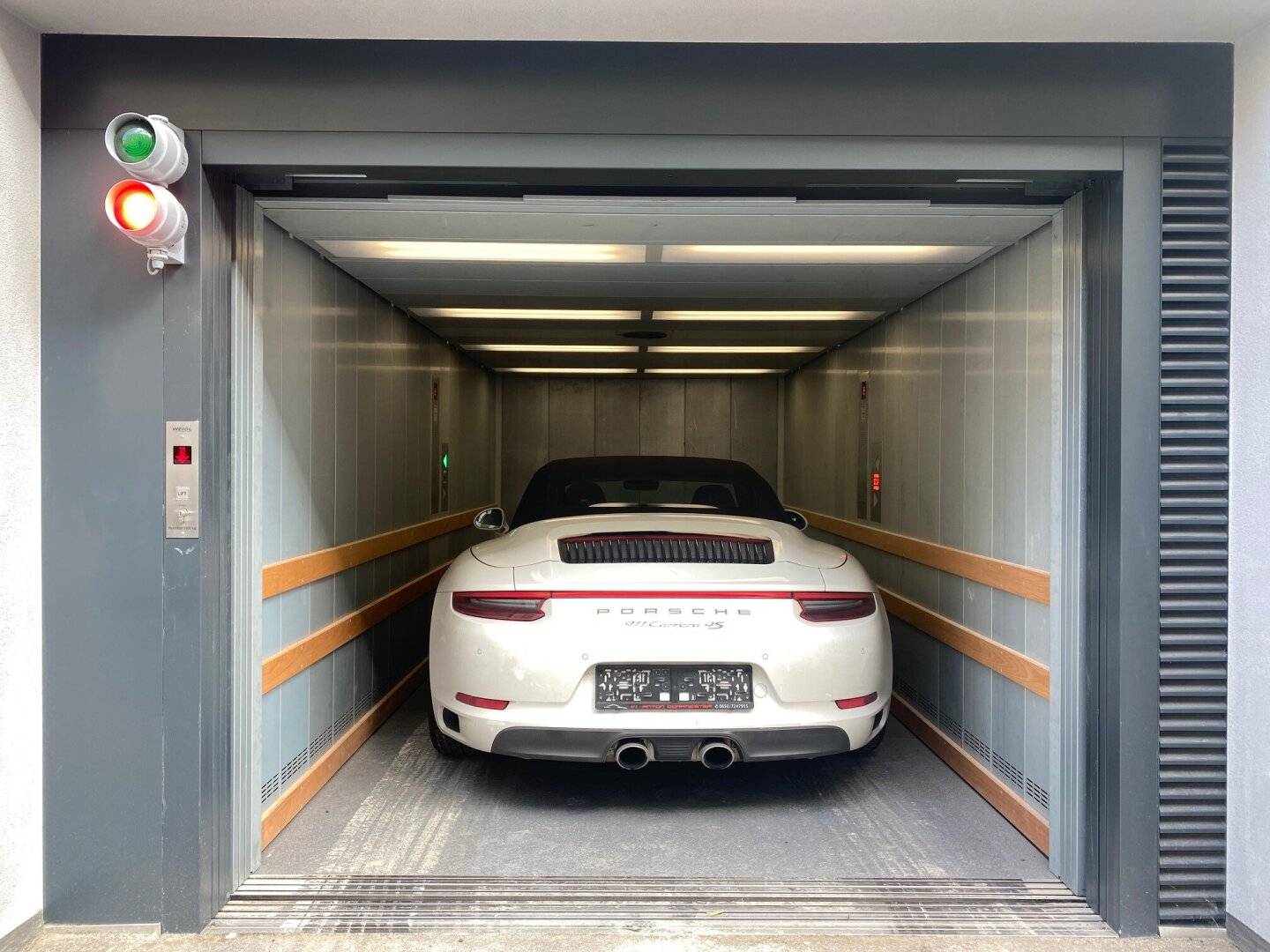 Underground car parking space