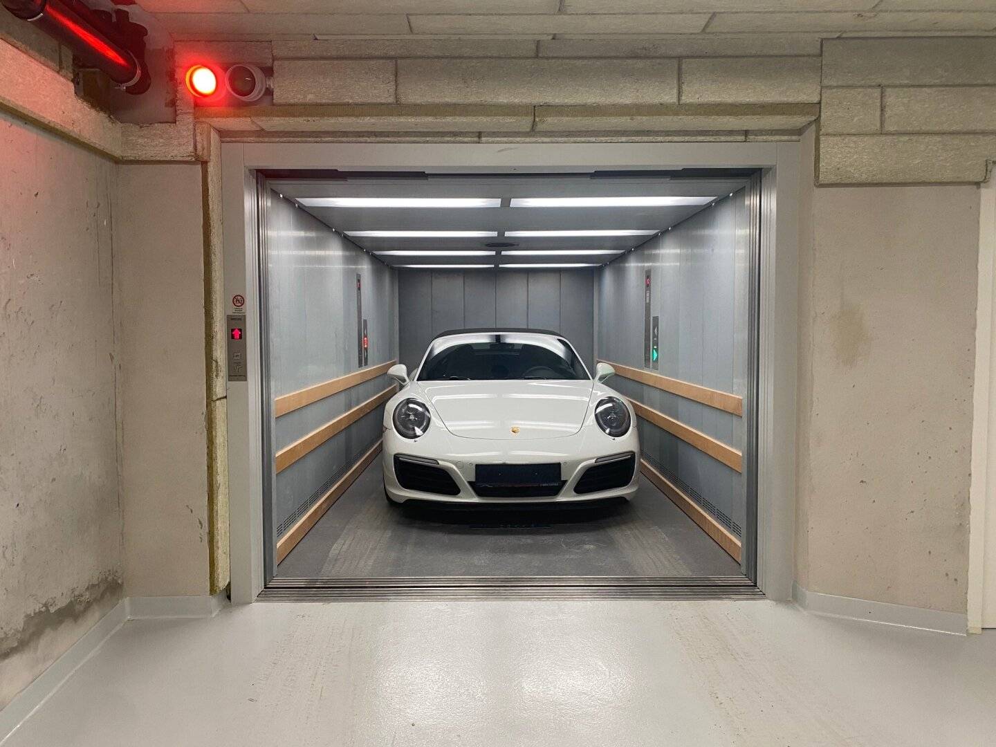 Underground car parking space