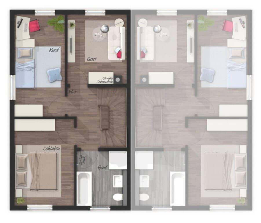 NACHBARN GESUCHT! Doppelhaushälfte mit 5,5 Zimmer, Erstbezug, 146m² - HAUS 1