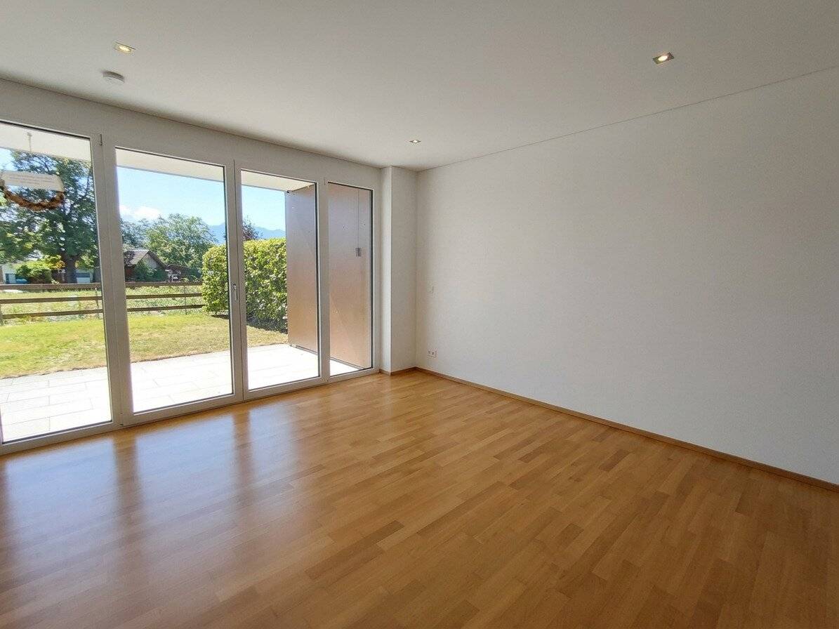 Like-new 3-room garden apartment in Sulz seeks a new tenant