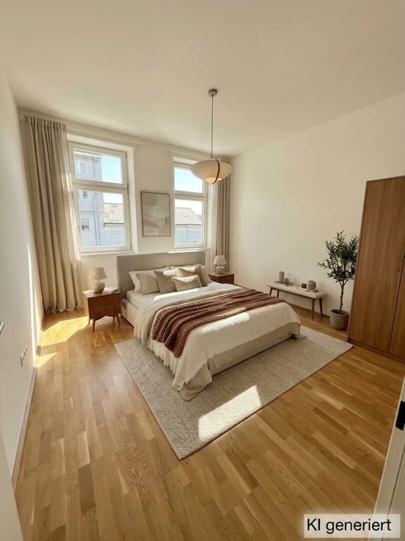 1210! Like-new 3 room apartment with large balcony