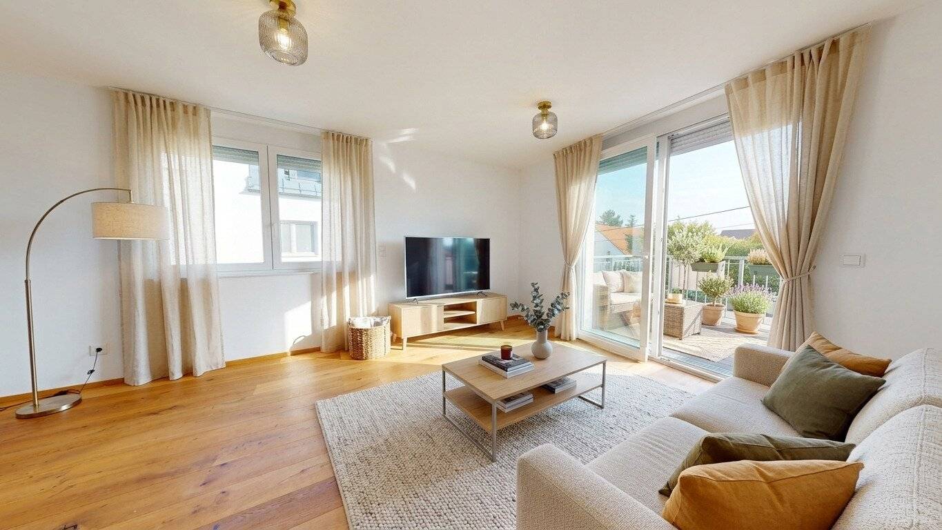 Better living near the Lobau: First-occupancy maisonette with balcony and parking space