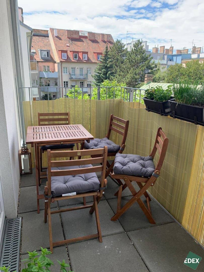 Quiet 3-room apartment with balcony in Gassergasse
