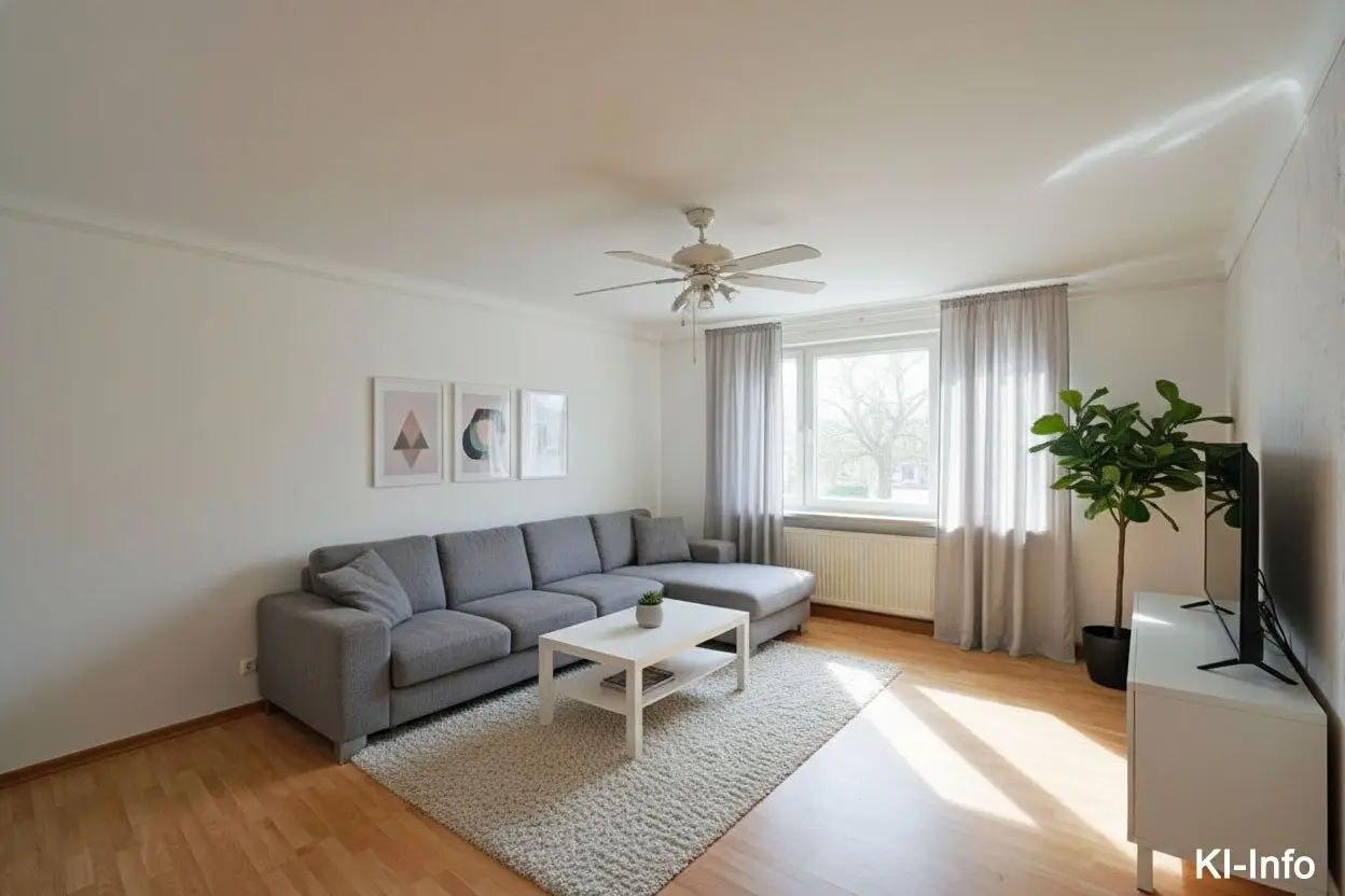Apartment near Auhofcenter bright living room