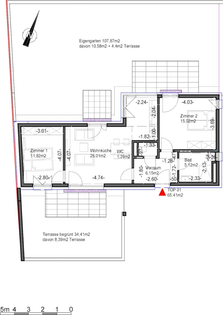 GORGEOUS 3-room garden apartment with around 120 m² green area and underground parking space in Geidorf