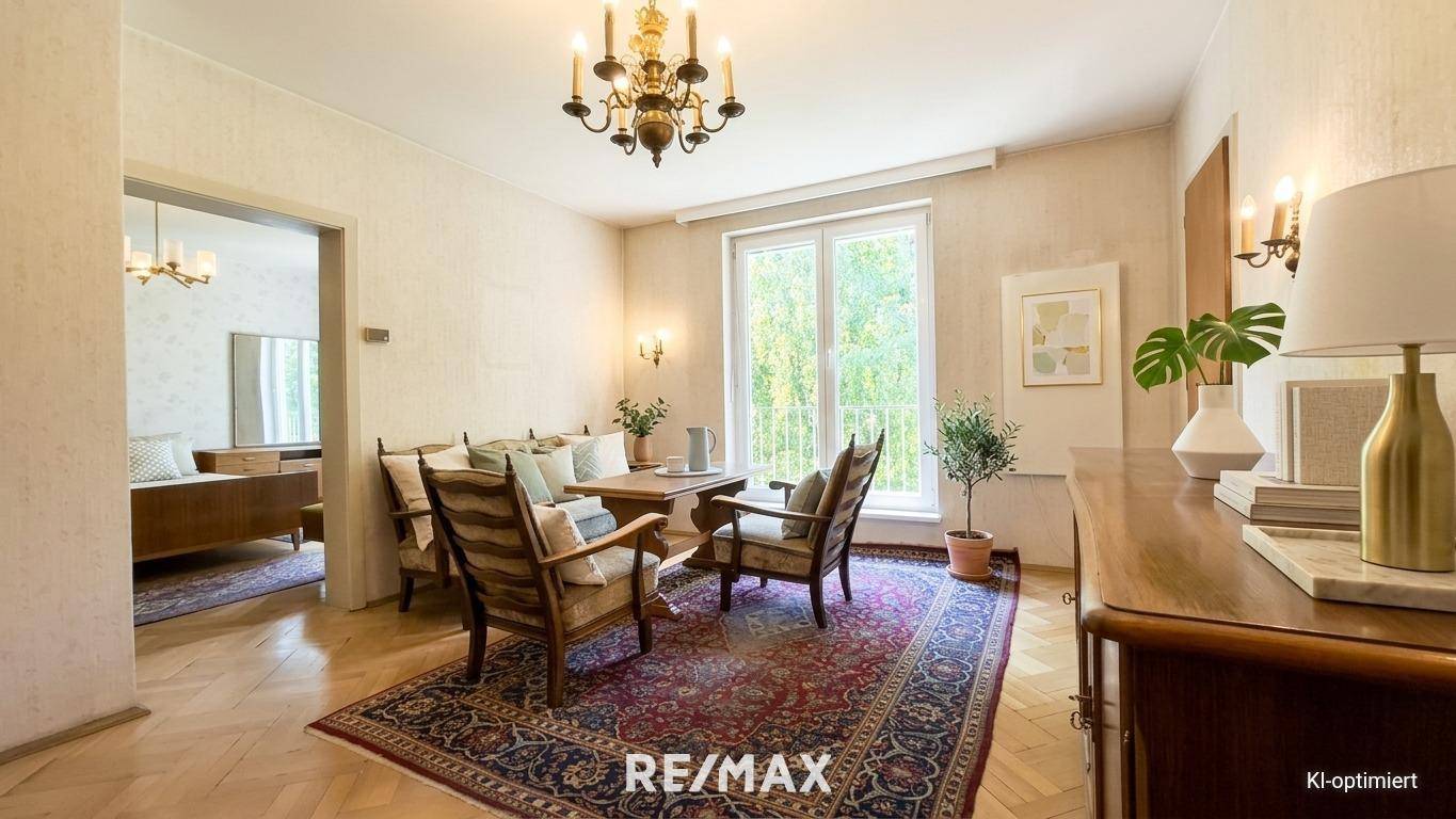 Helle Wohnung mit Lift und französischem Balkon