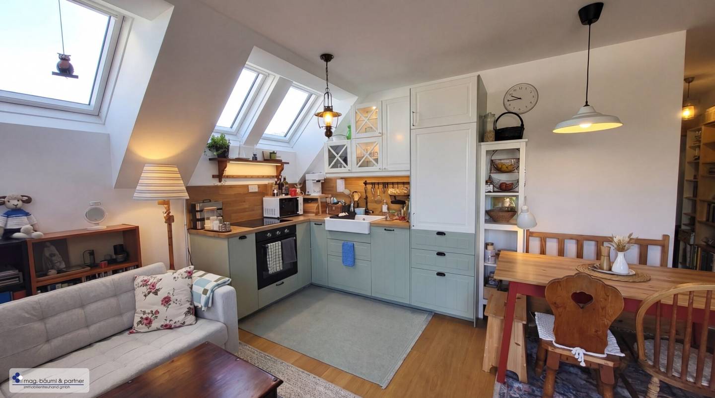 Wohnung  bei der alten Donau - mit Blick in den Garten