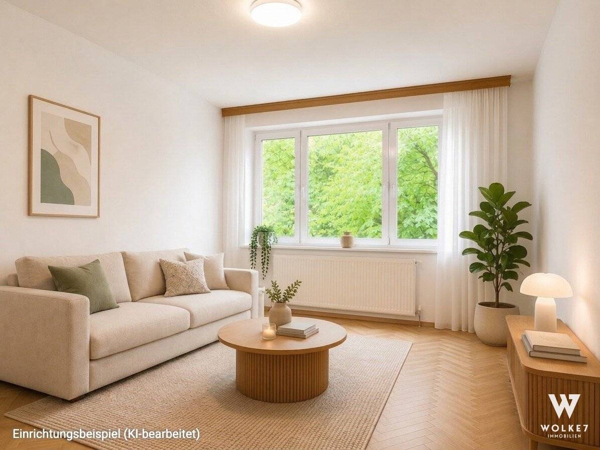 Living in the green with excellent transport connections - well-maintained 2-room apartment with garden use