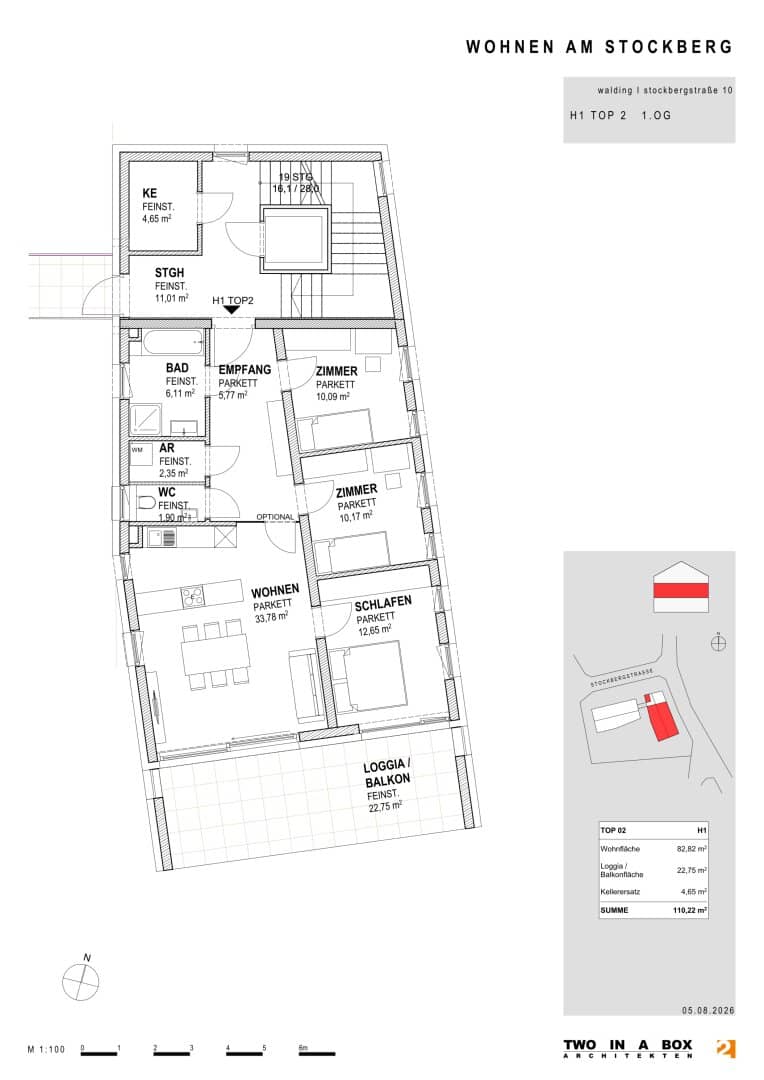 DAS STOCKBERG - LIVING at STOCKBERG: Premium Living in Panoramic Location - Exclusive Condominiums above the Roofs of Walding