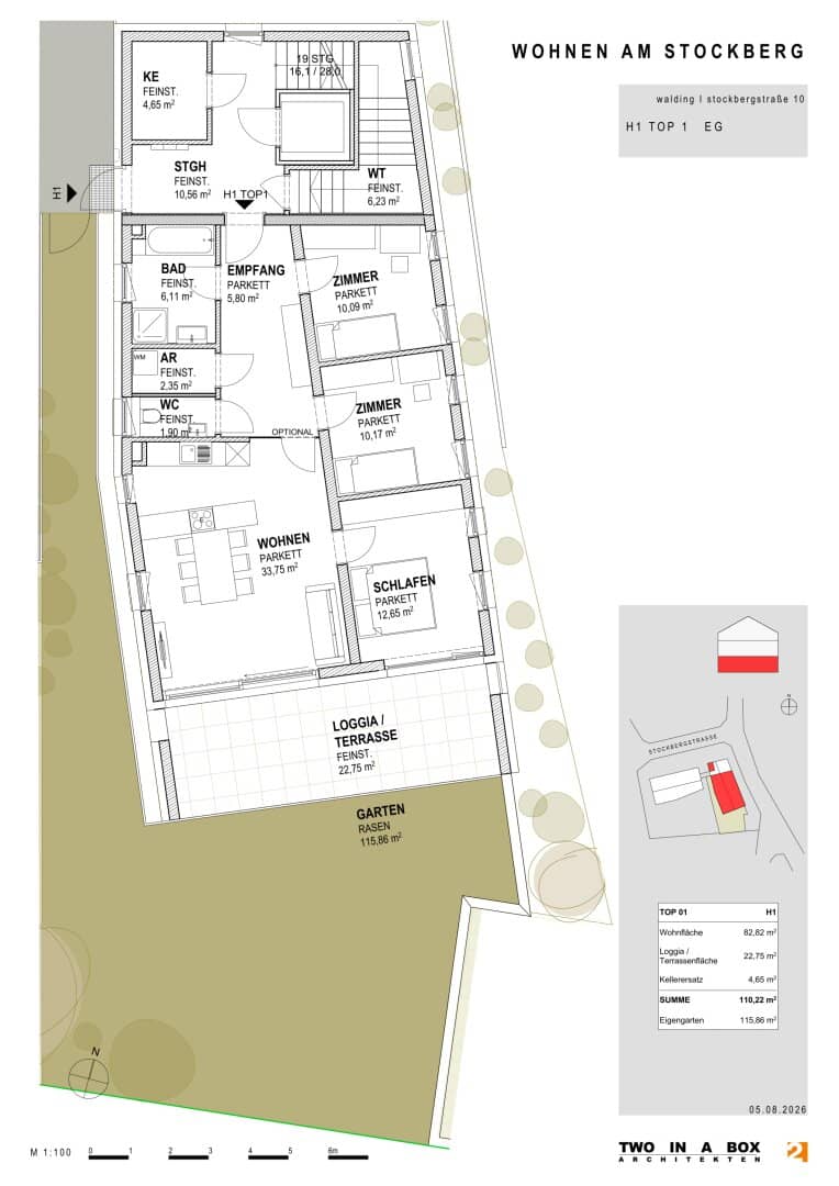DAS STOCKBERG - LIVING at STOCKBERG: Premium Living in Panoramic Location - Exclusive Condominiums above the Roofs of Walding