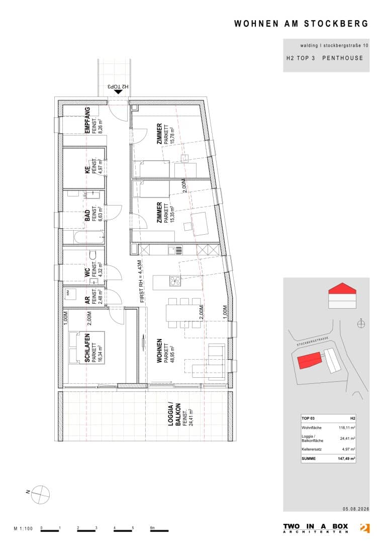 DAS STOCKBERG - LIVING at STOCKBERG: Premium living in panoramic location - Exclusive condominiums above the roofs of Walding