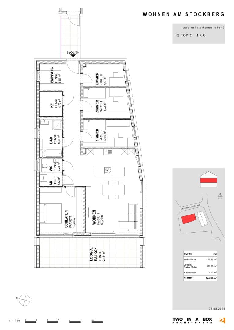 DAS STOCKBERG - LIVING at STOCKBERG: Premium living in a panoramic location - Exclusive condominiums above the roofs of Walding
