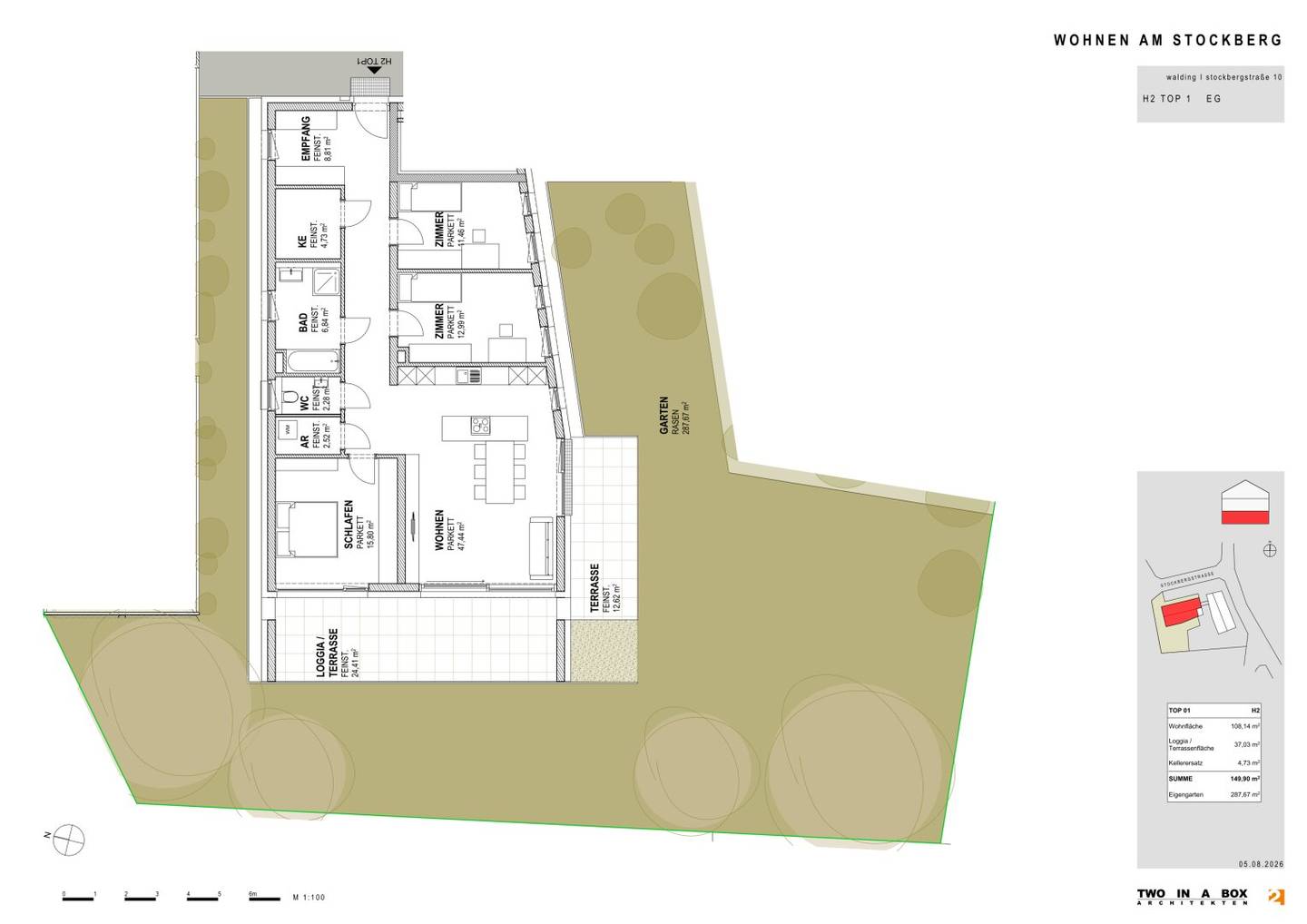 DAS STOCKBERG - LIVING at STOCKBERG: Premium living in a lookout location - Exclusive condominiums above the roofs of Walding