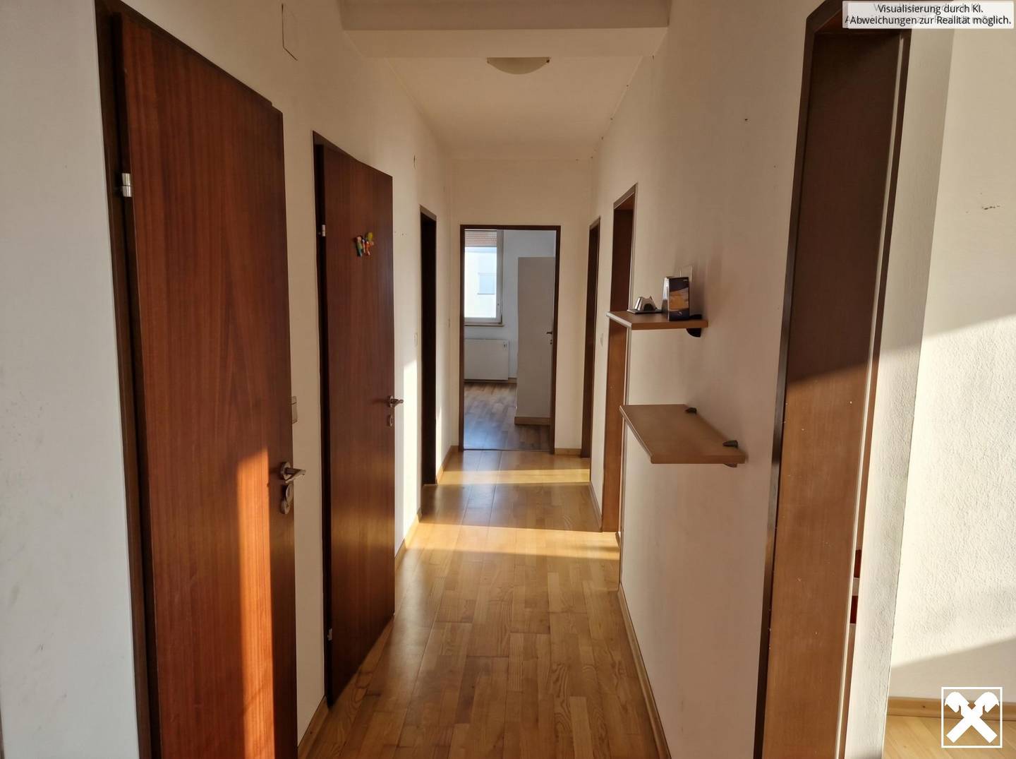 Erdgeschosswohnung mit Loggia Garten und Carport