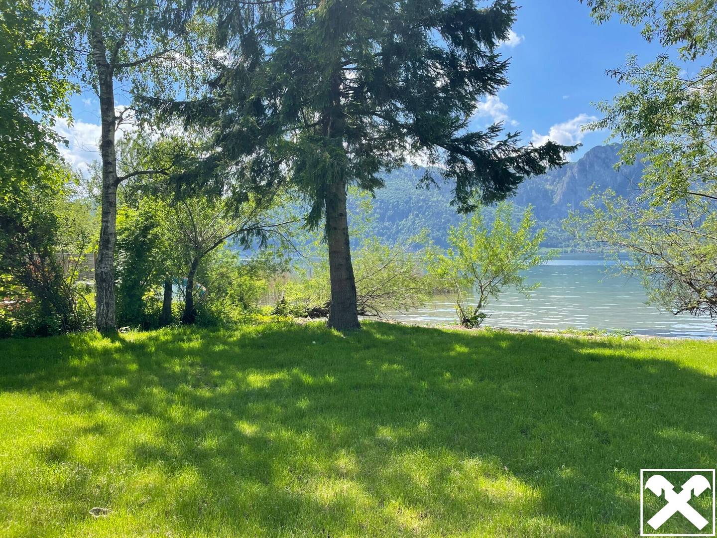 Ferienwohnung mit privatem Badeplatz und Westblick