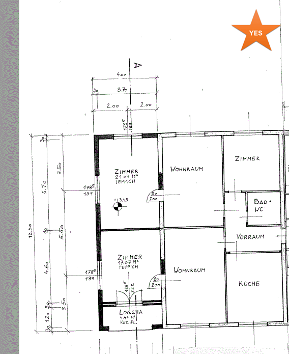 YES - TOP PRICE! Ownership creates security! - 5 rooms with loggia