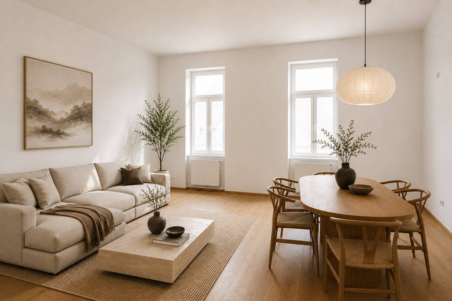 3-Zimmer-Altbauwohnung mit Balkon zum Innenhof | Erstbezug nach Sanierung