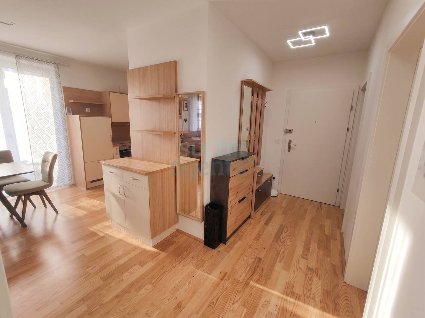 Modern ground floor apartment with private garden and south terrace