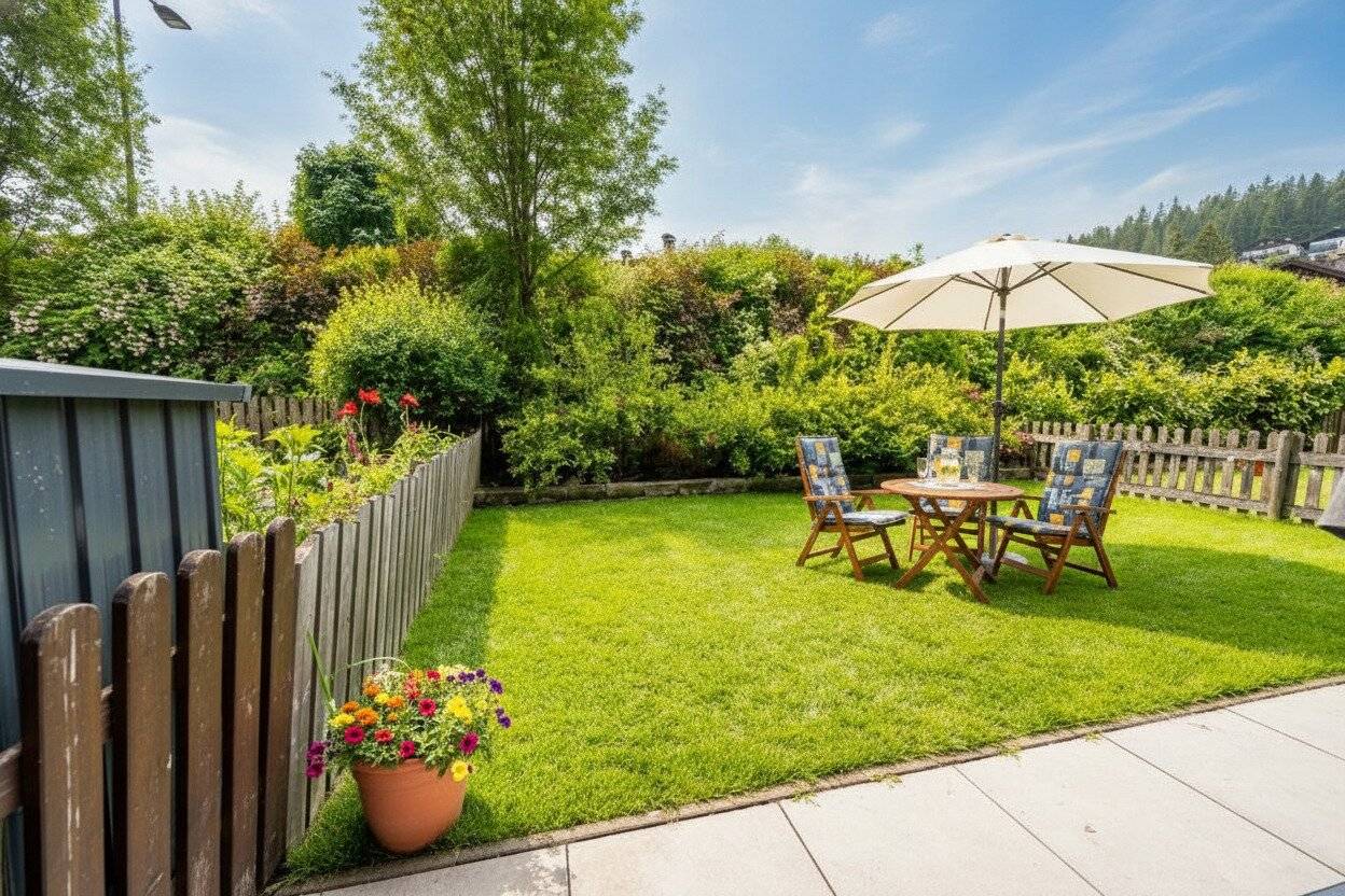 Wohnen, wo andere Urlaub machen – Stilvolle Gartenwohnung in Seefeld