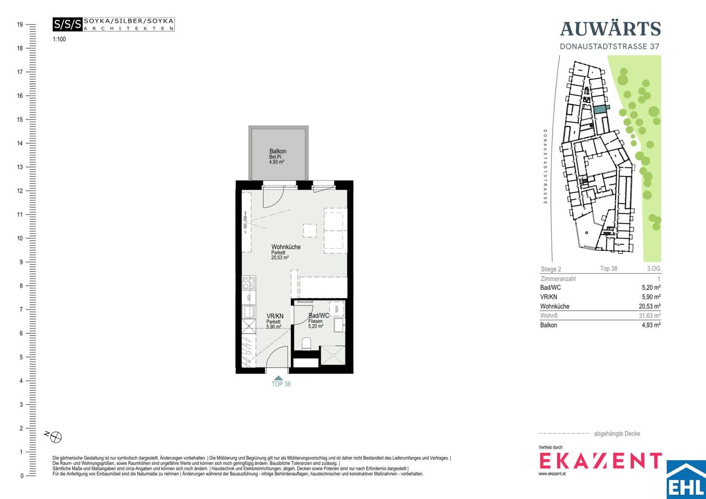 1 room | Outdoor area | First occupancy near Alte Donau