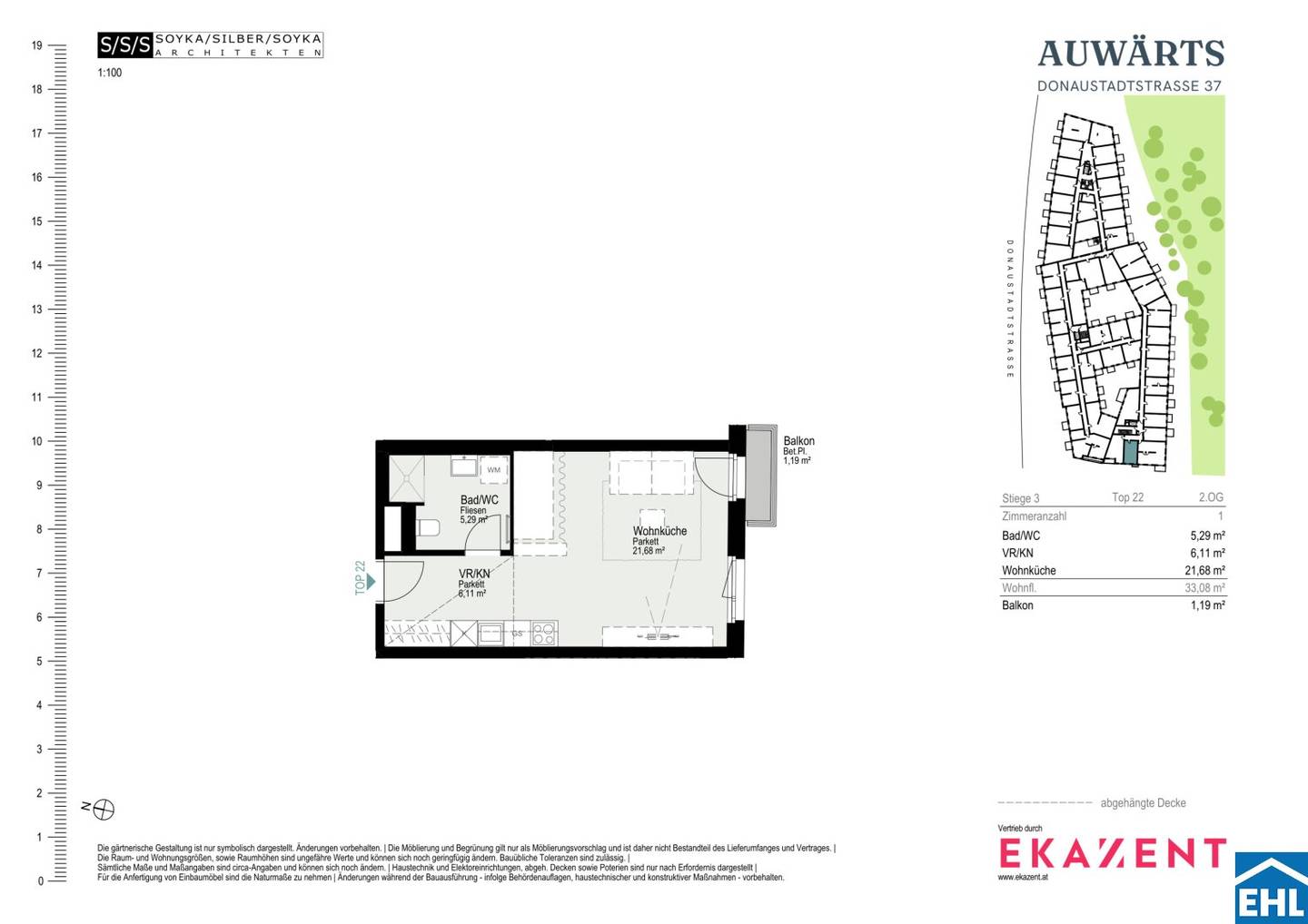 Alte Donau around the corner | Modern 1-room apartment