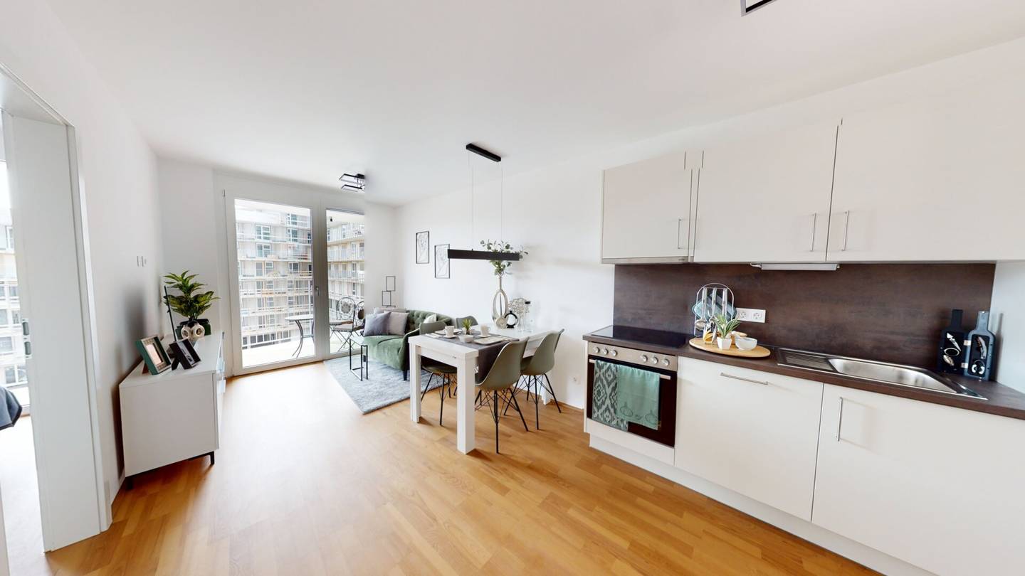 Commission-free! 3.16% yield with rented new build apartment in Graz-Puntigam.