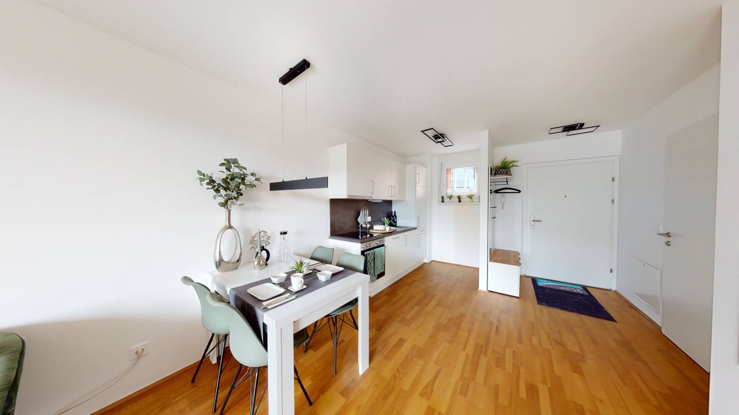 Commission-free! 3.16% yield with rented new build apartment in Graz-Puntigam.