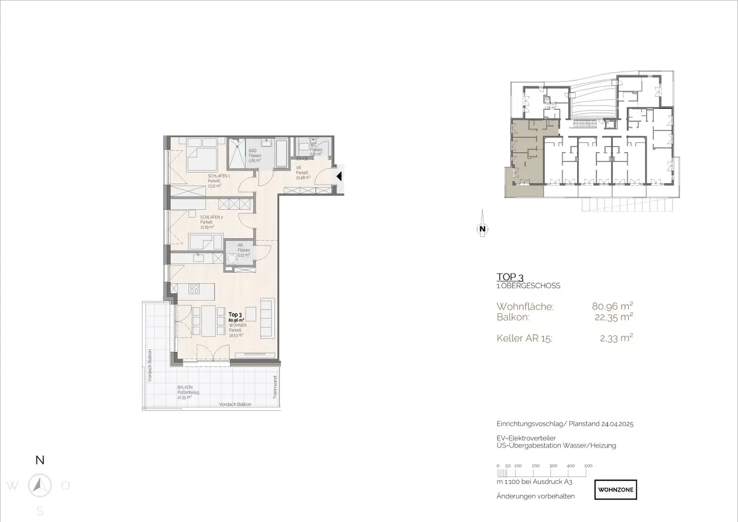 Moderne 3-Zimmer-Wohnung in Velden am Wörthersee – Erstbezug mit Balkon!