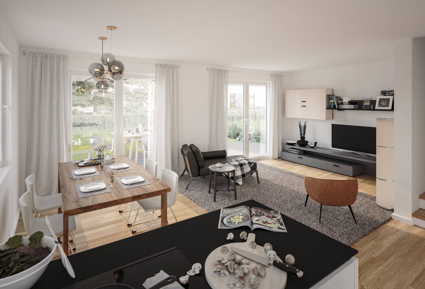 Neubau Doppelhaushälfte massiv in Axams