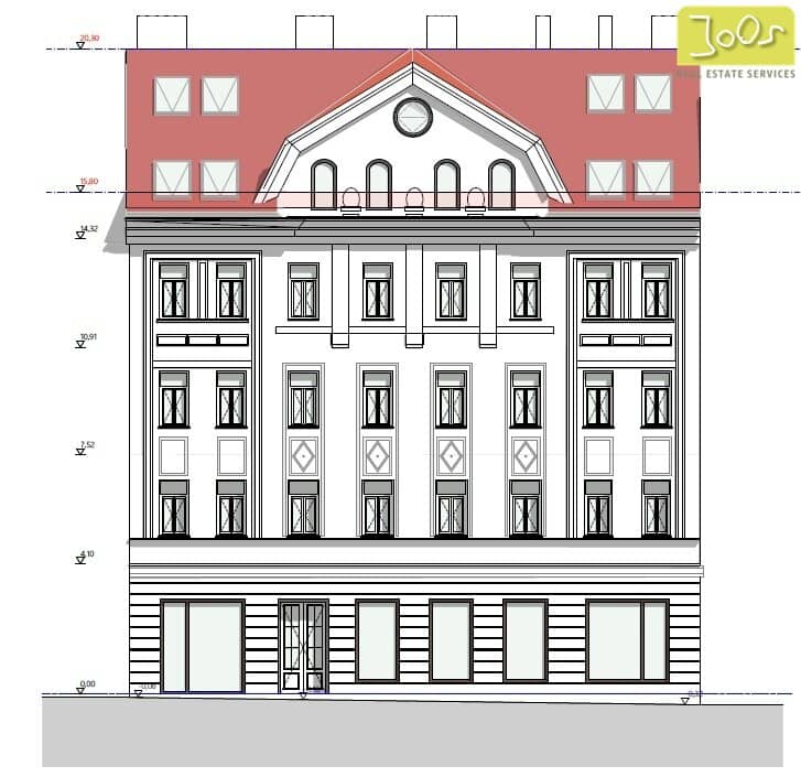 Raw attic with project study in beautiful Gründerzeit house - 333 m² plus outdoor areas