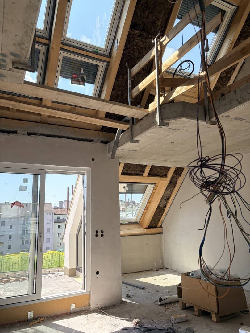 A quarter with real character in the middle of Linz, exactly what PILLmein offers, Stylish top-floor apartment