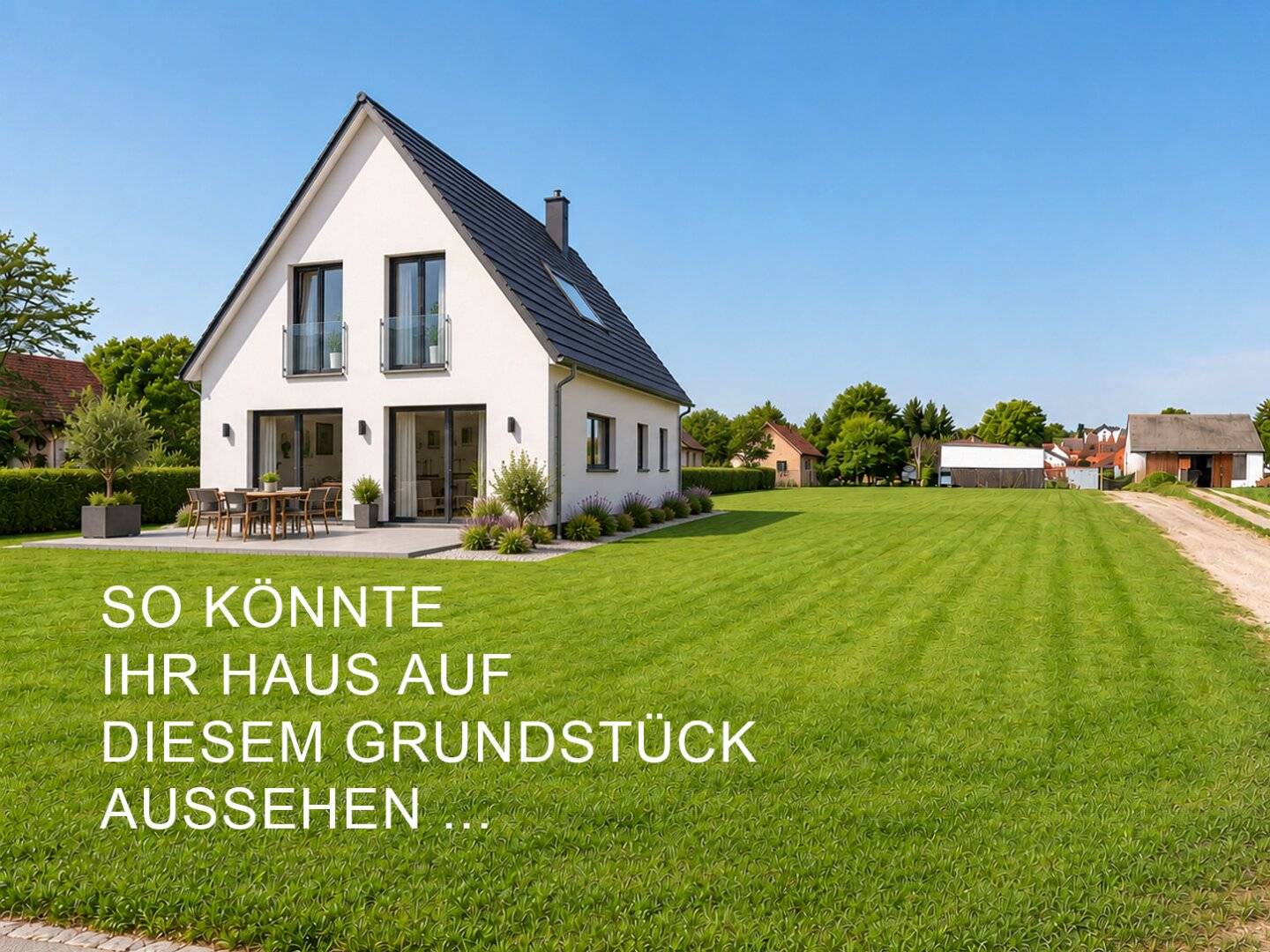 517 m² plot around the corner from the Stammersdorfer Kellergasse Unobstructed view opposite