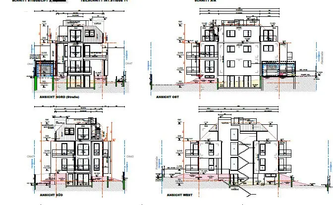 Building plot for large-scale residential development - project shortly before building permit
