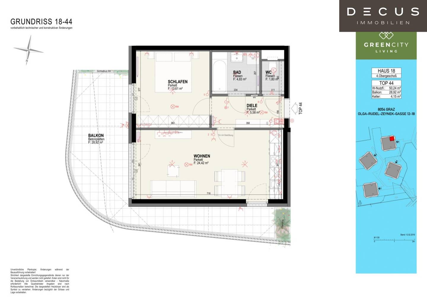 | RUHELAGE | 2 ZIMMER-WOHNUNG | GREEN CITY LIVING