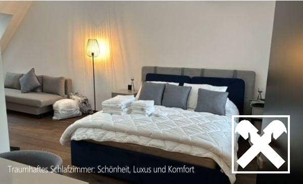 Revitalized penthouse with garden share and pool