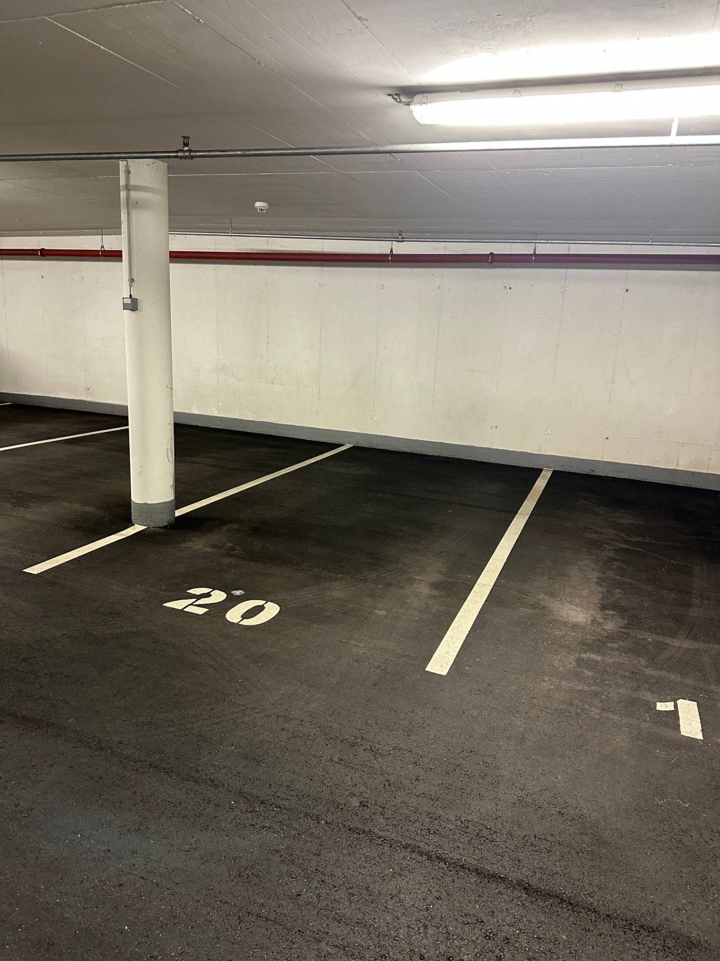 Video monitored apartment near city center with underground parking