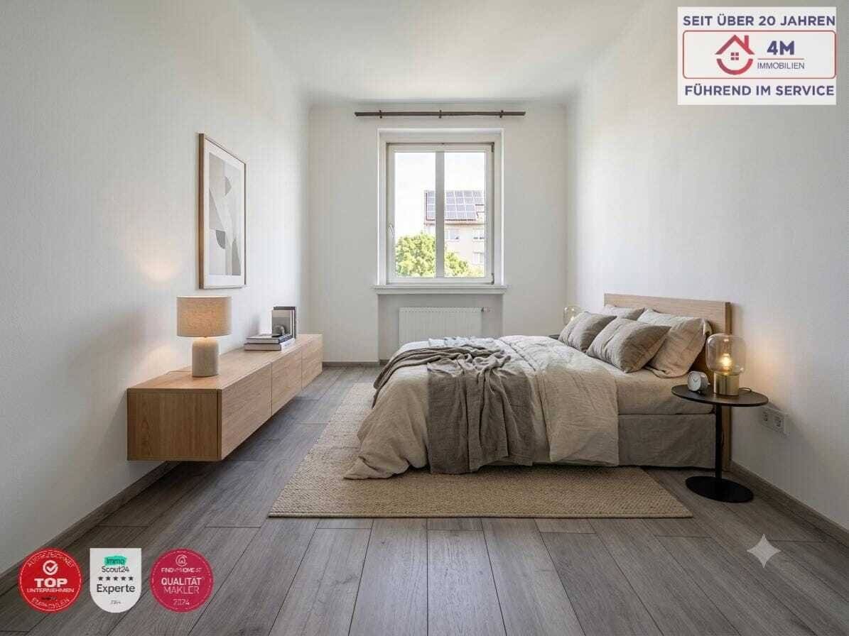 TOP-INVESTMENT (55 m²) nahe U1: Vollsanierter Erstbezugs-Traum im 3. Liftstock – Moderne Wohnküche, Parkblick &amp; getrennt begehbare Zimmer!