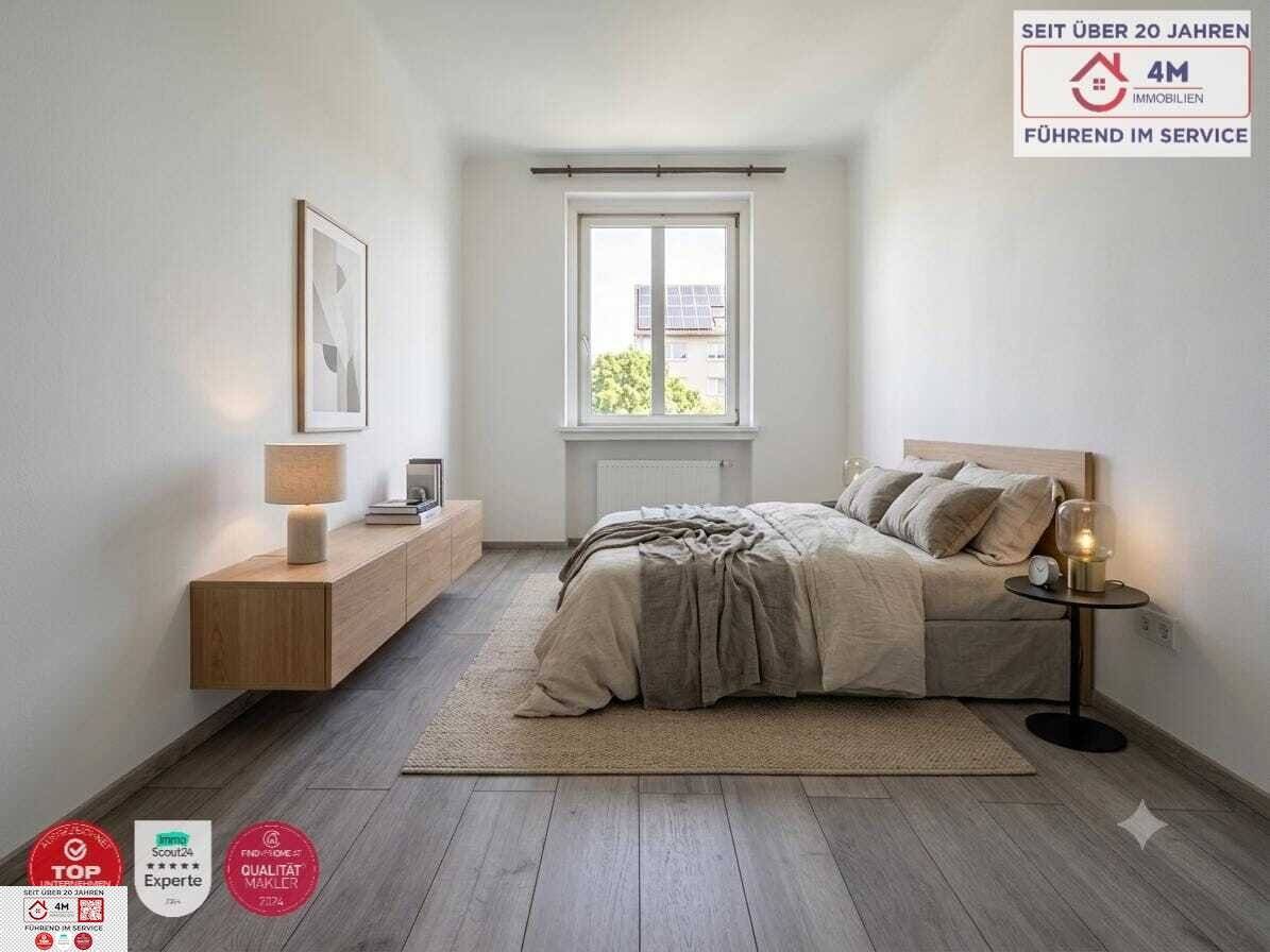 TOP-INVESTMENT (55 m²) nahe U1: Vollsanierter Erstbezugs-Traum im 3. Liftstock – Moderne Wohnküche, Parkblick &amp; getrennt begehbare Zimmer!