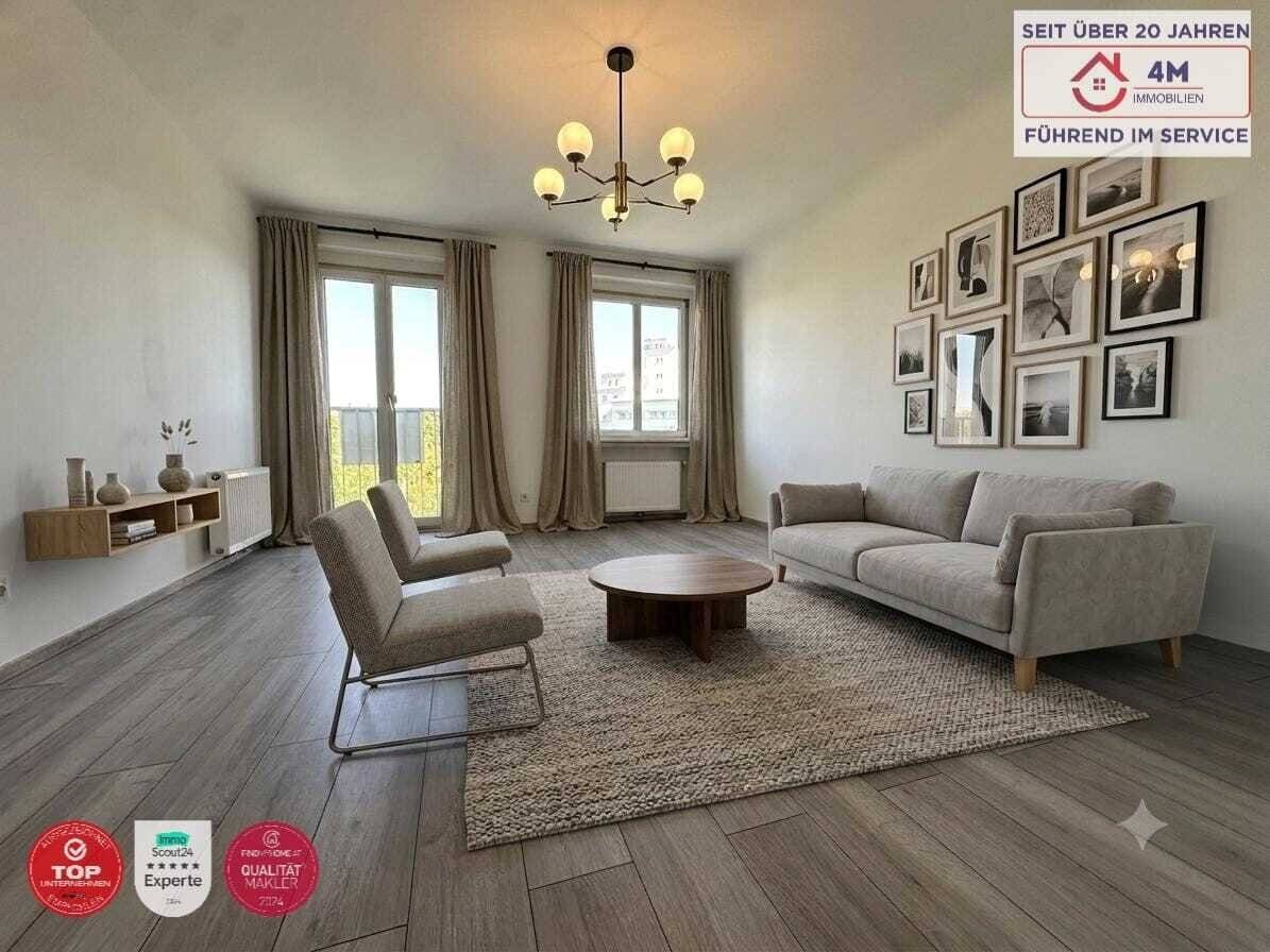 TOP-INVESTMENT (55 m²) nahe U1: Vollsanierter Erstbezugs-Traum im 3. Liftstock – Moderne Wohnküche, Parkblick &amp; getrennt begehbare Zimmer!