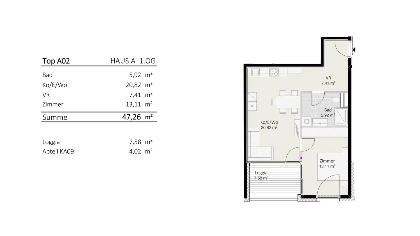 2-Zimmer-Wohnung Top A2 "Die Neue Ladenstraße"