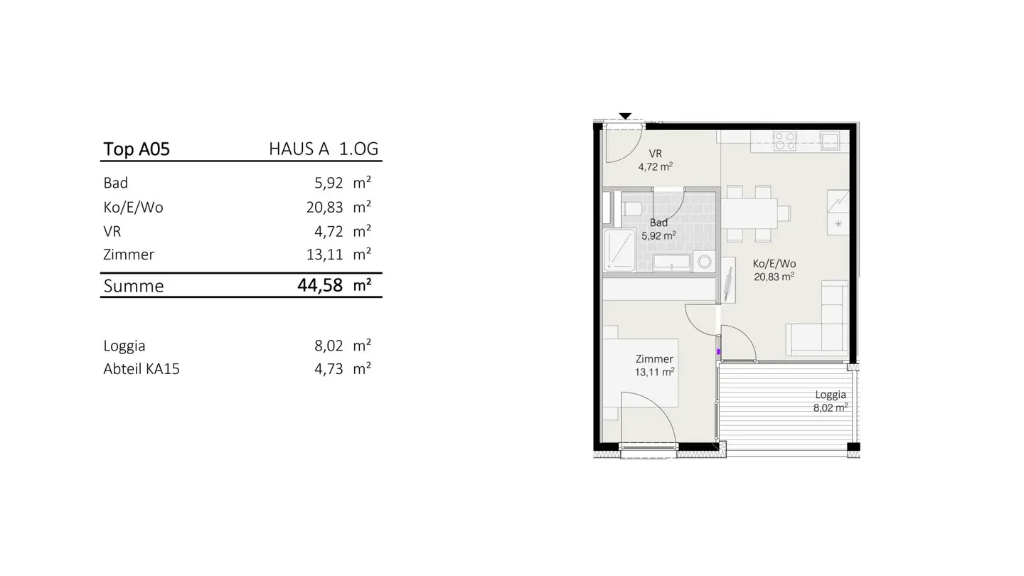 2-Zimmer-Wohnung Top A5 "Die Neue Ladenstraße"