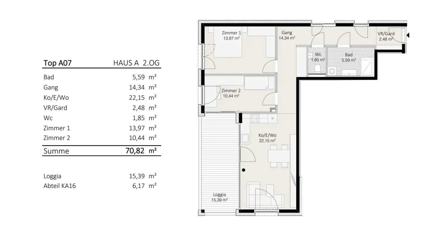 3-room apartment Top A7 Die Neue Ladenstraße