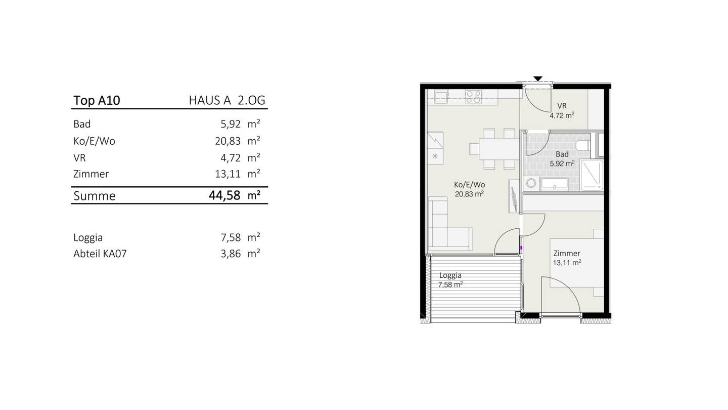 2-Zimmer-Wohnung Top A10 "Die Neue Ladenstraße"
