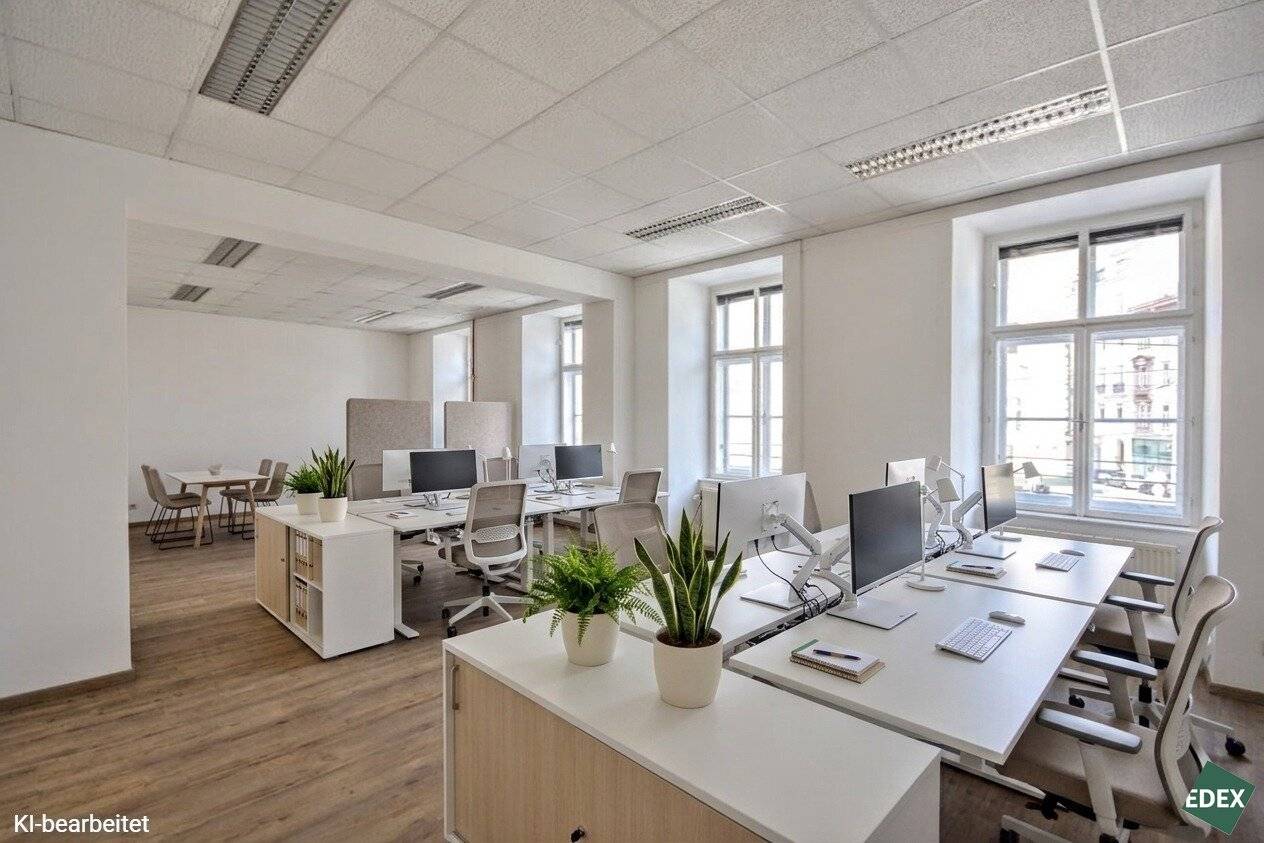 Bright office with optimal transport connections at Augarten