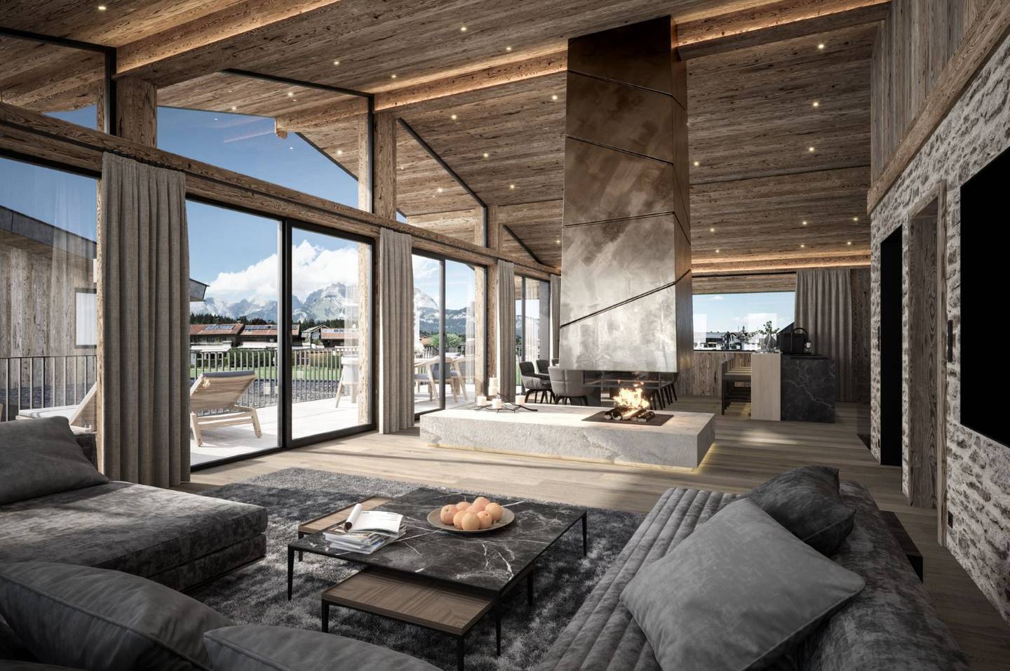 Lichtdurchflutete Neubauwohnung mit Pool und Kaiserblick